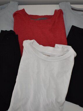 Bulk Lot-6 Shirts Youth Boys Short Sleeve Old Navy Solid Color Size Large 10-12